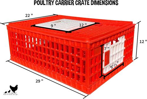 Show full view: RentACoop Stackable Poultry Carrier Crate, 1 count slide 4 of 7