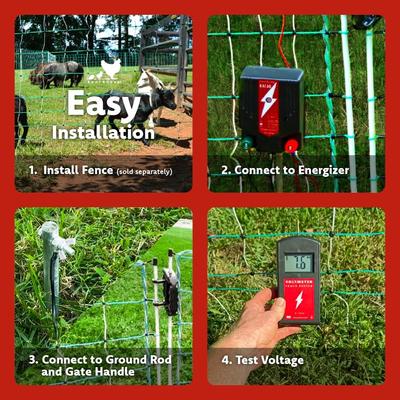 Show full view: RentACoop Electric Poultry Netting Accessory Set slide 3 of 7