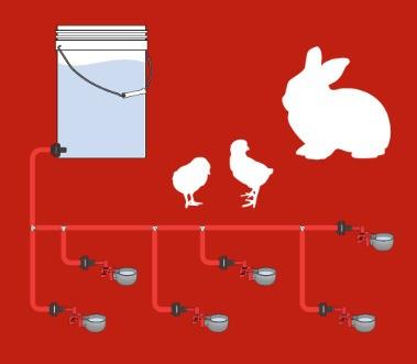 Show full view: RentACoop DIY Sip Station Chicken Watering System Starter Kit slide 5 of 8