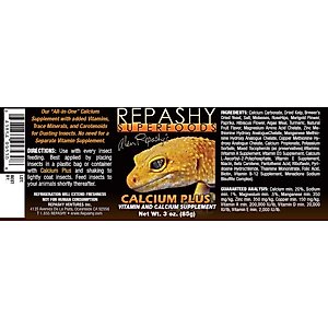 Repashy Superfoods Calcium Plus Reptile Supplement, 3-oz bottle