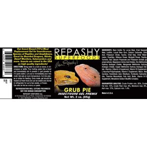 Repashy Superfoods Grub Pie Gel Premix Reptile & Amphibian Food, 3-oz bottle