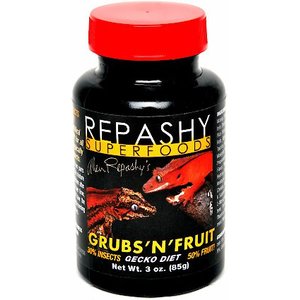 Repashy Superfoods Grubs 'N' Fruit Meal Replacement Powder Crested Gecko Food, 3-oz bottle