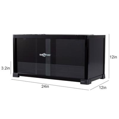 Show full view: REPTI ZOO 15-gal Full Tempered Glass Reptile Terrarium Reptile Habitat, Black slide 4 of 7