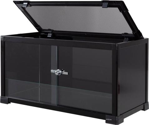 Show full view: REPTI ZOO 15-gal Full Tempered Glass Reptile Terrarium Reptile Habitat, Black slide 3 of 7