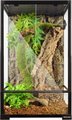 REPTI ZOO 33-gal Full Tempered Glass Reptile Terrarium Habitat, Black