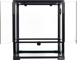 REPTI ZOO 33-gal Full Tempered Glass Reptile Terrarium with Double Swing Doors Reptile Habitat, Black slide 2 of 6