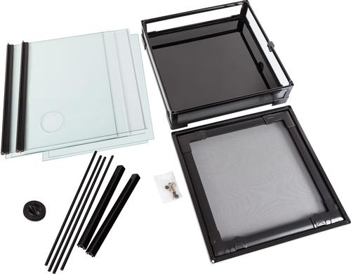 Show full view: REPTI ZOO 33-gal Full Tempered Glass Reptile Terrarium with Double Swing Doors Reptile Habitat, Black slide 6 of 8