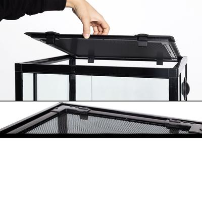Show full view: REPTI ZOO 33-gal Full Tempered Glass Reptile Terrarium with Double Swing Doors Reptile Habitat, Black slide 5 of 8