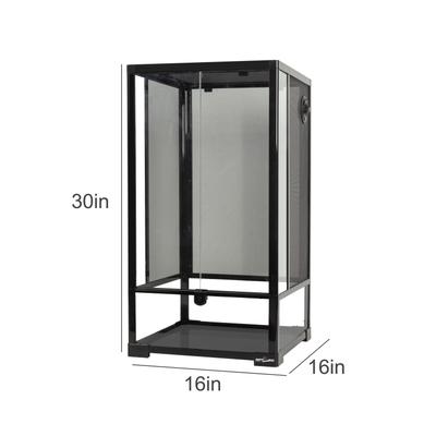 Show full view: REPTI ZOO 3 in 1 Reptile Tall Terrarium Habitat, Black, 33-gal slide 4 of 8