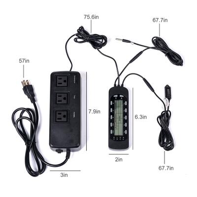 Show full view: REPTI ZOO 3-in-1 Smart Day & Night Timer Temperature & Humidity Controller slide 3 of 7