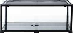 REPTI ZOO 40-gal Full Glass Reptile Terrarium, Black slide 2 of 6