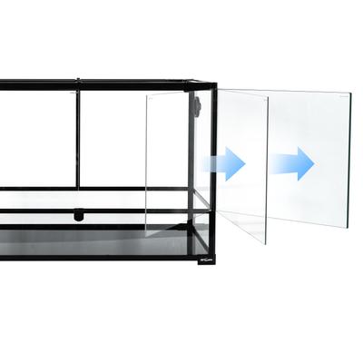 Show full view: REPTI ZOO 67-gal Full Tempered Glass Reptile Terrarium, Black slide 3 of 6