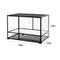 Show in main carousel: REPTI ZOO 90-gal Full Tempered Glass Reptile Terrarium with Double Swing Doors Reptile Habitat, Black slide 4 of 9