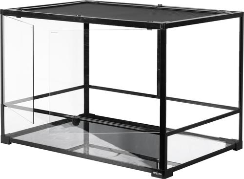 Show full view: REPTI ZOO 90-gal Full Tempered Glass Reptile Terrarium with Double Swing Doors Reptile Habitat, Black slide 3 of 9