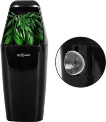 REPTI ZOO Automatic Drinking Fountain Reptile Water Dispenser for Chameleon, Black