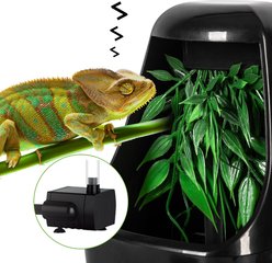 REPTI ZOO Automatic Drinking Fountain Reptile Water Dispenser for Chameleon, Black slide 2 of 7