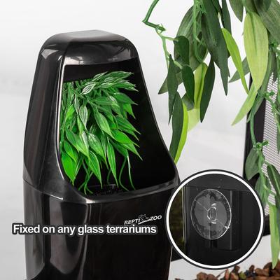 Show full view: REPTI ZOO Automatic Drinking Fountain Reptile Water Dispenser for Chameleon, Black slide 6 of 8