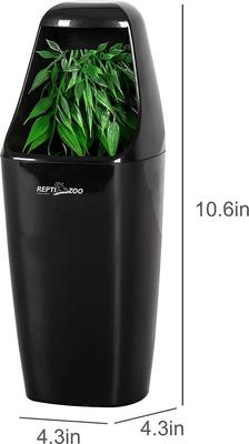 Show full view: REPTI ZOO Automatic Drinking Fountain Reptile Water Dispenser for Chameleon, Black slide 2 of 8