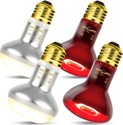 REPTI ZOO Basking Spot Lamp & Nocturnal Infrared Heat Lamp-75W Reptile Bulb, Multicolor, 4 count slide 2 of 7