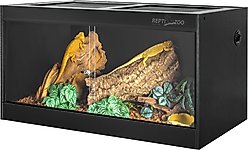 REPTI ZOO Black PVC Reptile Terrarium, 120-gal