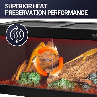 Show full view: REPTI ZOO Black PVC Reptile Terrarium, 120-gal slide 5 of 8