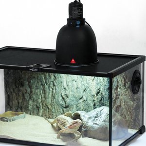 REPTI ZOO Deep Dome Matte Reptile Terrarium Lamp Fixture, 2 count