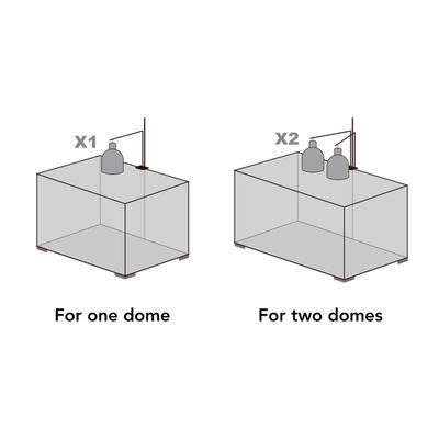 Show full view: REPTI ZOO Double Hanger Reptile Terrarium Lamp Stand slide 5 of 9