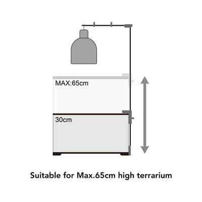 Show full view: REPTI ZOO Double Hanger Reptile Terrarium Lamp Stand slide 6 of 9