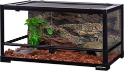 REPTI ZOO Double Hinge Door Reptile Glass Terrarium, 24-gal