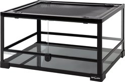 REPTI ZOO Double Hinge Door Reptile Glass Terrarium, 24-gal slide 2 of 6