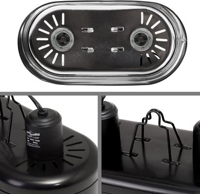 Show full view: REPTI ZOO Dual Dome Reptile Heat Lighting Kit slide 7 of 9