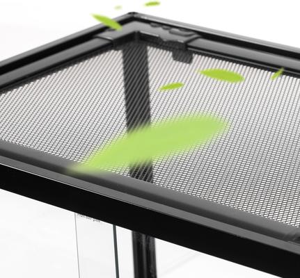 Show full view: REPTI ZOO Full Knock Down Glass Reptile Terrarium, Black, 25-gallon slide 4 of 8