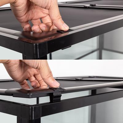 Show full view: REPTI ZOO Full Knock Down Glass Reptile Terrarium, Black, 25-gallon slide 6 of 8