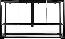 REPTI ZOO Full Tempered Glass Double Swing Doors Reptile Terrarium, 60-gal slide 2 of 6