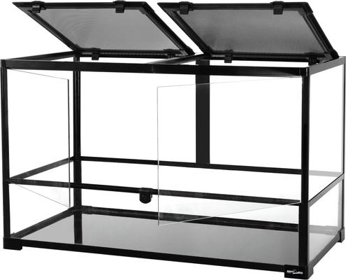 Show full view: REPTI ZOO Full Tempered Glass Double Swing Doors Reptile Terrarium, 60-gal slide 4 of 8