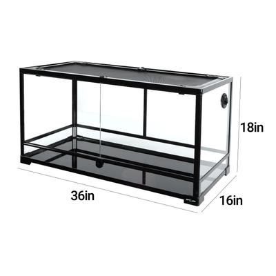 Show full view: REPTI ZOO Full Tempered Glass Reptile Terrarium, 44-gal slide 4 of 7