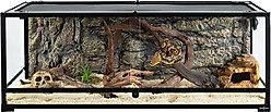 REPTI ZOO Full Tempered Glass Reptile Terrarium, 60-gal