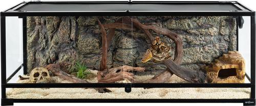 REPTI ZOO Full Tempered Glass Reptile Terrarium