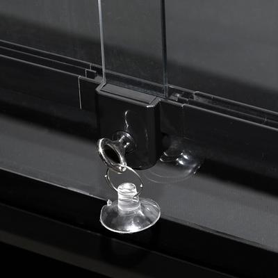 Show full view: REPTI ZOO Glass Reptile Terrarium Sliding Doors with Screen Ventilation, Black, 64-gal slide 7 of 9