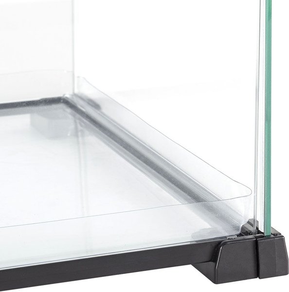 REPTI ZOO Knock-down Double Top Cover Glass Terrarium, Black, 18-gal