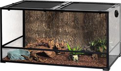 REPTI ZOO Large Glass Reptile Terrarium, 120-gal