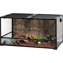 REPTI ZOO Large Glass Reptile Terrarium, 120-gal