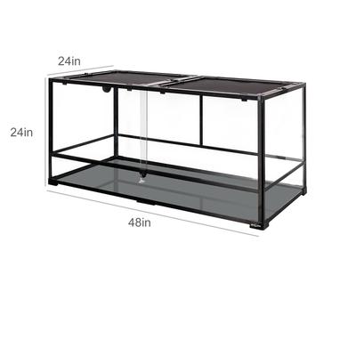 Show full view: REPTI ZOO Large Glass Reptile Terrarium, 120-gal slide 3 of 7