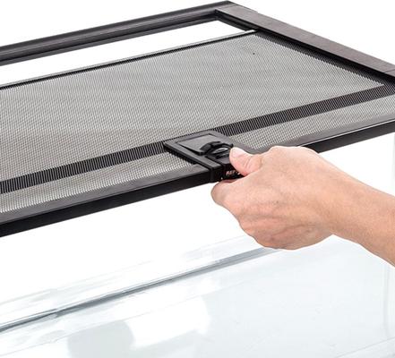 Show full view: REPTI ZOO Mini 10-gallon Reptile Glass Terrarium, Black slide 4 of 8