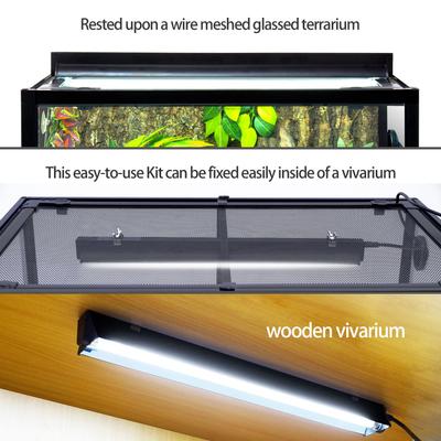 Show full view: REPTI ZOO T5 HO UVB Reptile Lighting Combo Kit, 24-watt slide 3 of 7