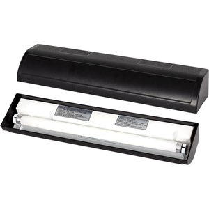 REPTI ZOO T8 UVB Lighting Terrarium Hood & Lamp Kit, 15-watt, black