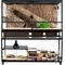 Show in main carousel: REPTI ZOO Tank Stand Terrarium with Breeding Boxs Reptile Cabinet, Black, Large slide 3 of 8