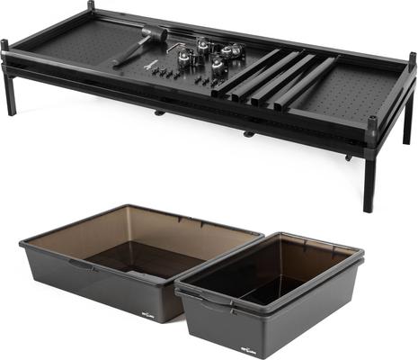 Show full view: REPTI ZOO Tank Stand Terrarium with Breeding Boxs Reptile Cabinet, Black, Large slide 5 of 8