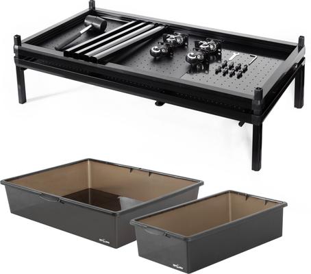 Show full view: REPTI ZOO Tank Stand Terrarium with Breeding Boxs Reptile Cabinet, Black, Small slide 6 of 8