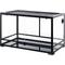 Show in main carousel: REPTI ZOO Tempered Glass Front Opening with Double Hinge Door Terrarium, Black, 35-gal slide 2 of 12